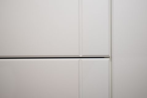 Skapis ROMEO ll, 5-durvju balti krāsots mdf, ražots Latvijā