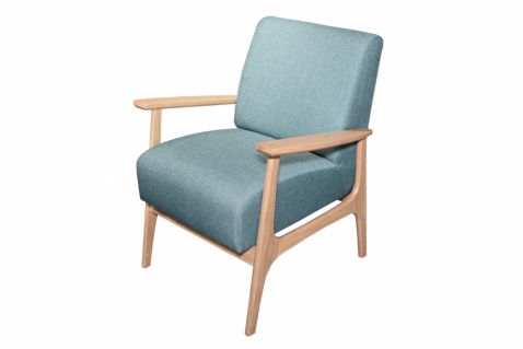 Atpūtas krēsls Soho, ražots Latvijā, klasiskais retro stils ar ozols