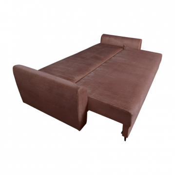 Izvelkama sofa Bolonia krēma rozā