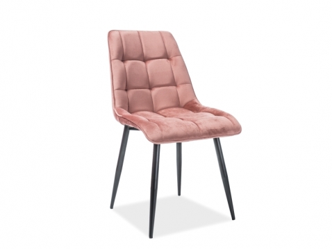 Krēsls Chic rozā/melns