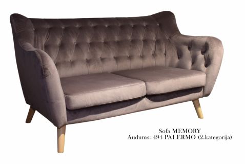 Sofa Memory (2.5 viet.). Ražots Latvijā. Masīvs bērzs, mēbeles