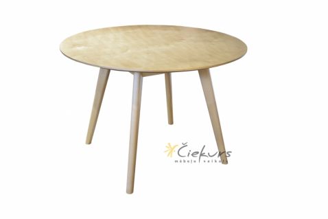 Apaļš galds D Ø 110 cm. Ražots Latvijā