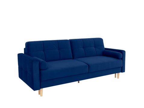 Izvelkams dīvāns NORETA ar veļas kasti. Audums RAIN 22 (zils)