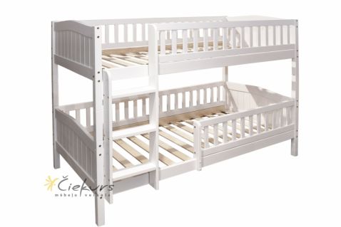 Divstāvu gulta ROSSA 90X190. Ražots Latvijā, bērnu istabas mēbeles, 90x190  gulta