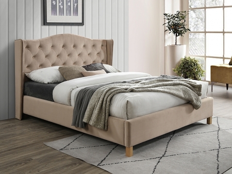 Gulta Astika velvet 160x200 bēša