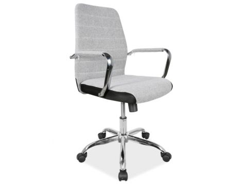 Krēsls QM3 Izmērs: 47x49xH44-54 cm Materials: audums,metāls, krāsa: pelēka.