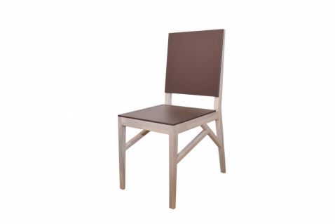 Krēsls SPOKE, izgatavots Latvijā.MDF,tumši brūns, balināts osis.